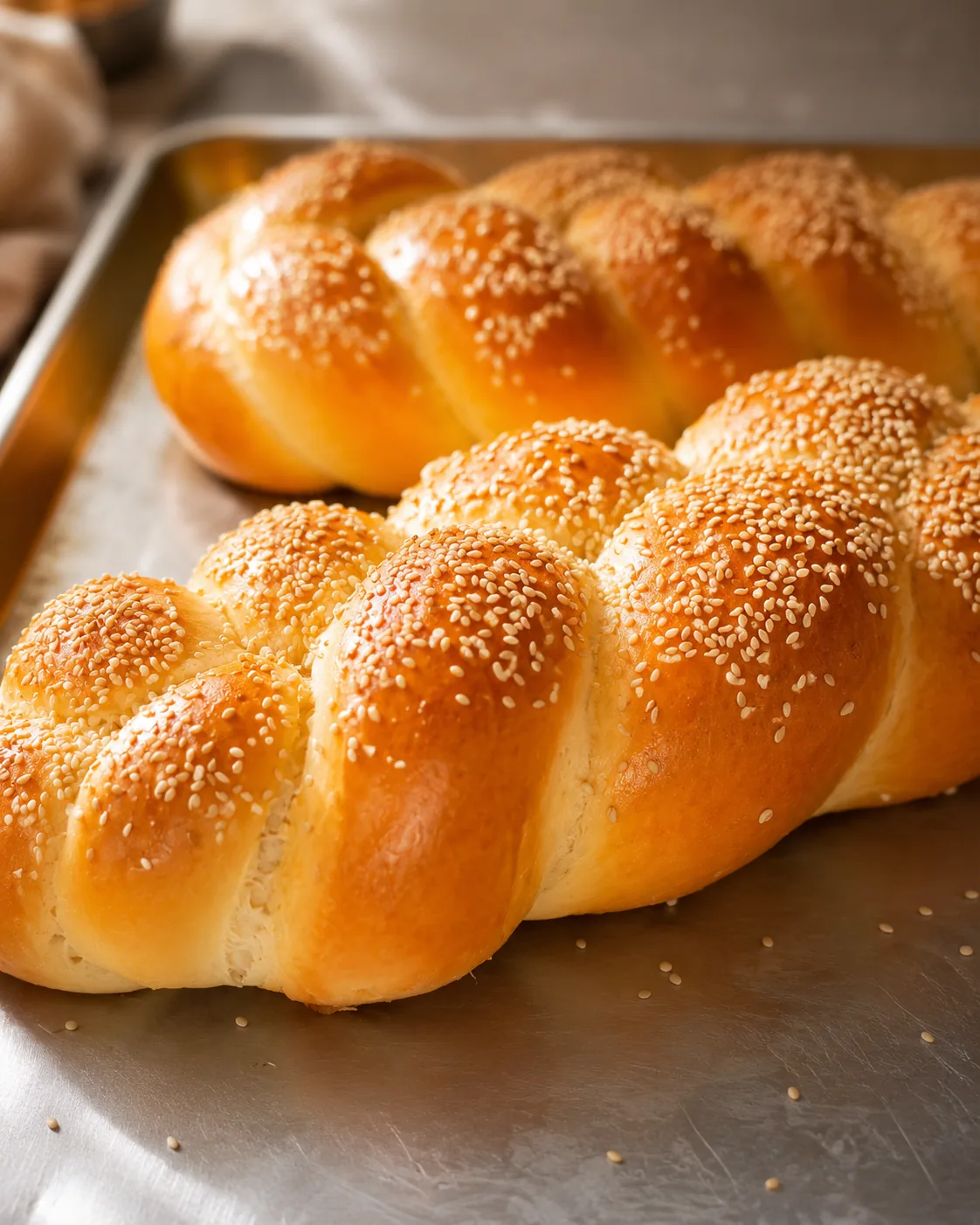 Trenza — sesame braid
