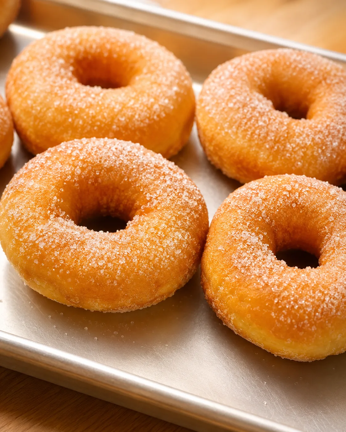 Sugar donuts — fryer daily